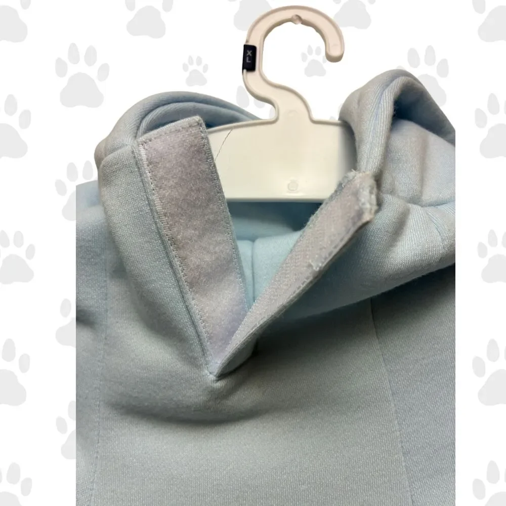 NWOT Quicksilver Dog Hoodie Light Blue Size XL